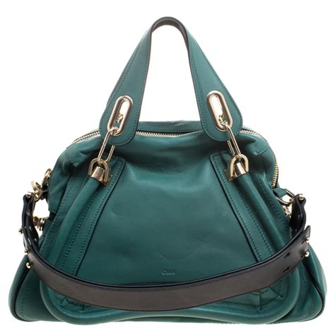 chloe paraty bag green|chloe paraty medium.